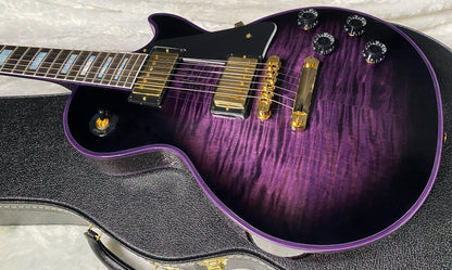 NEW! Gibson Dealer Select Custom Shop Les Paul Custom Purple Widow AAA Figured Flame Top - Authorized Dealer - 10.6 lbs - G07677
