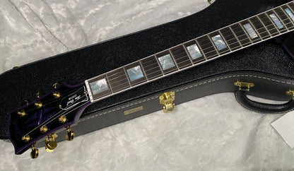 NEW! Gibson Dealer Select Custom Shop Les Paul Custom Purple Widow AAA Figured Flame Top - Authorized Dealer - 10.6 lbs - G07677