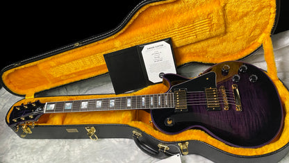 NEW! Gibson Dealer Select Custom Shop Les Paul Custom Purple Widow AAA Figured Flame Top - Authorized Dealer - 10.6 lbs - G07677