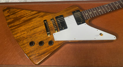 NEW! Gibson Custom 1958 Mahogany Explorer Reissue Electric Guitar - Antique Natural, VOS - Authorized Dealer - Only 8.1lbs - G06303