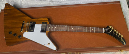 NEW! Gibson Custom 1958 Mahogany Explorer Reissue Electric Guitar - Antique Natural, VOS - Authorized Dealer - Only 8.1lbs - G06303