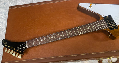 NEW! Gibson Custom 1958 Mahogany Explorer Reissue Electric Guitar - Antique Natural, VOS - Authorized Dealer - Only 8.1lbs - G06303