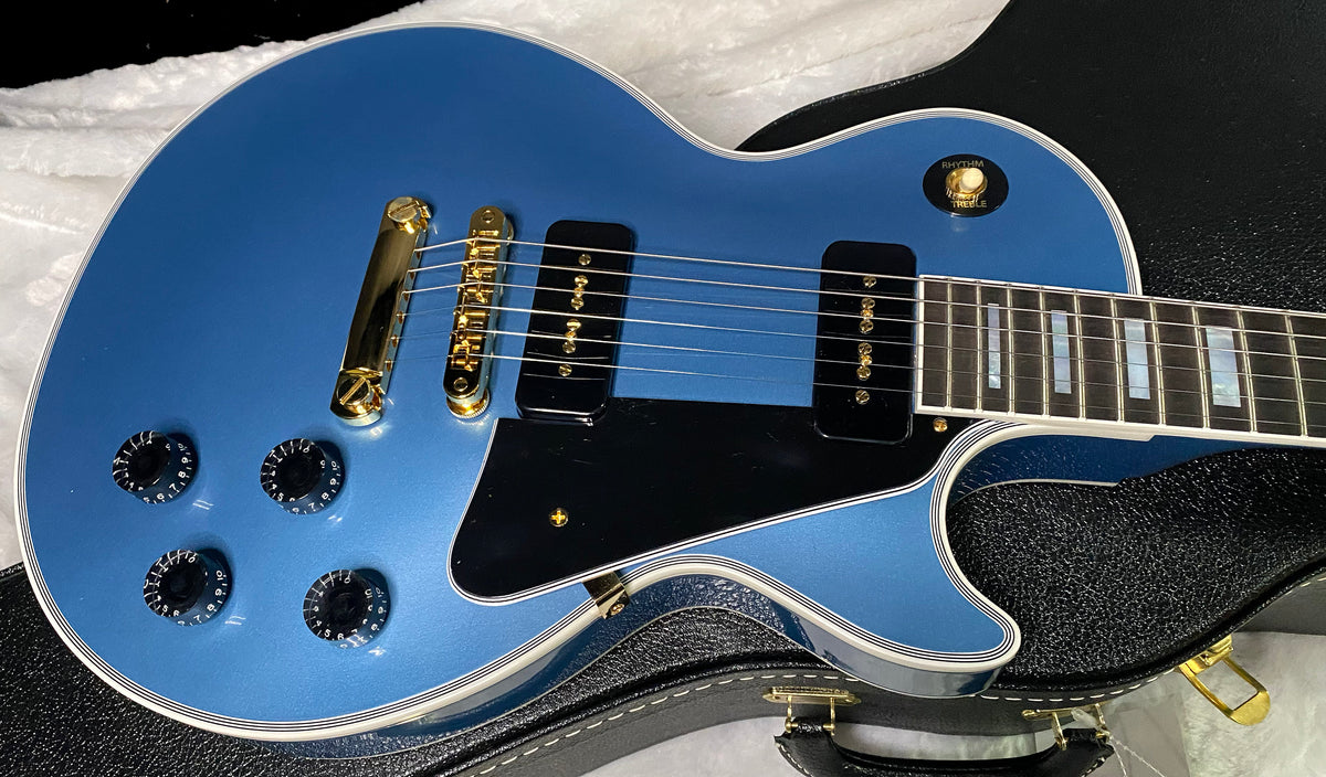 NEW! Gibson Les Paul Custom - Dealer Select - P90 Pick-Ups - Pelham Blue VOS - Custom Shop M2M - Authorized Dealer - Only 9lbs - G07687