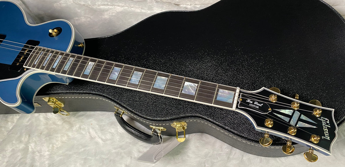 NEW! Gibson Les Paul Custom - Dealer Select - P90 Pick-Ups - Pelham Blue VOS - Custom Shop M2M - Authorized Dealer - Only 9lbs - G07687