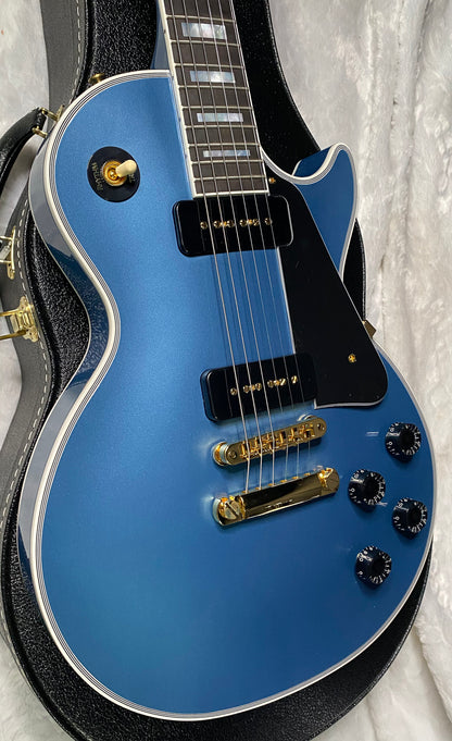 NEW! Gibson Les Paul Custom - Dealer Select - P90 Pick-Ups - Pelham Blue VOS - Custom Shop M2M - Authorized Dealer - Only 9lbs - G07687