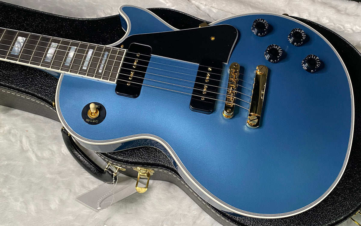 NEW! Gibson Les Paul Custom - Dealer Select - P90 Pick-Ups - Pelham Blue VOS - Custom Shop M2M - Authorized Dealer - Only 9lbs - G07687