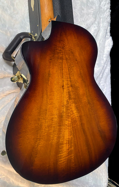 NEW! Taylor 222ce-K DLX Grand Concert Acoustic-Electric Guitar - Tobacco - 4.5lbs - Authorized Dealer - G06296