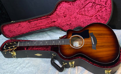 NEW! Taylor 222ce-K DLX Grand Concert Acoustic-Electric Guitar - Tobacco - 4.5lbs - Authorized Dealer - G06296