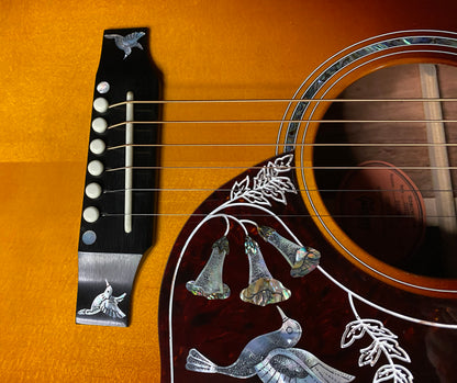 NEW! Gibson Hummingbird Custom Koa - Dealer Select - Autumnburst - Authorized Dealer - Custom Shop - 4.75 lbs - G07701