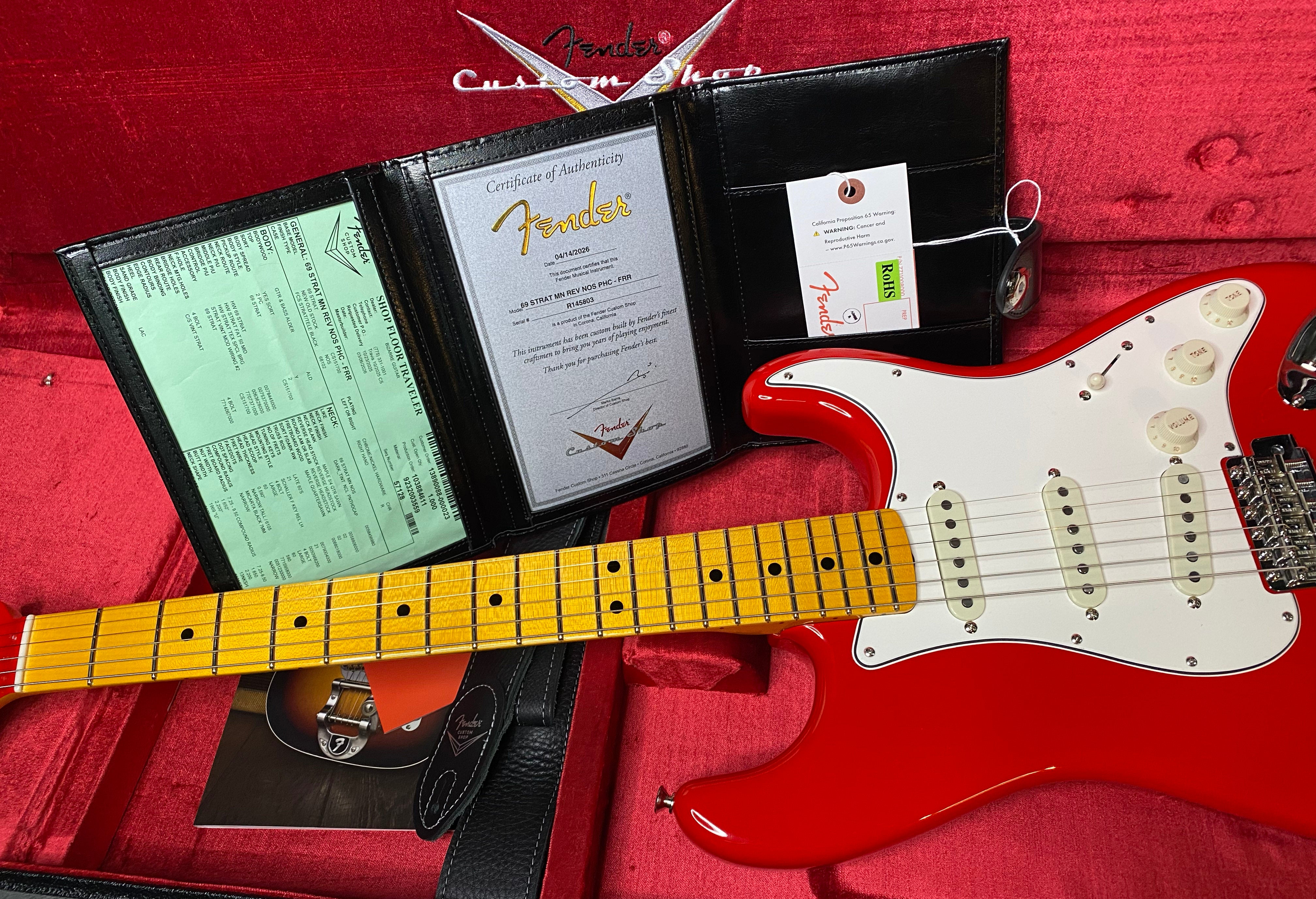 ギター Fender FSRCollectionHybridIIStratocaster NEW! Fender Custom Shop Special Run '69 Stratocaster NOS Finish