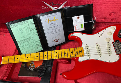 NEW! Fender Custom Shop Special Run '69 Stratocaster NOS Finish - Handwound P/U's - Ferrari Red - Reverse Matching Headstock - 8 lbs - Authorized Dealer - One OFF! SUPRE RARE! G06974