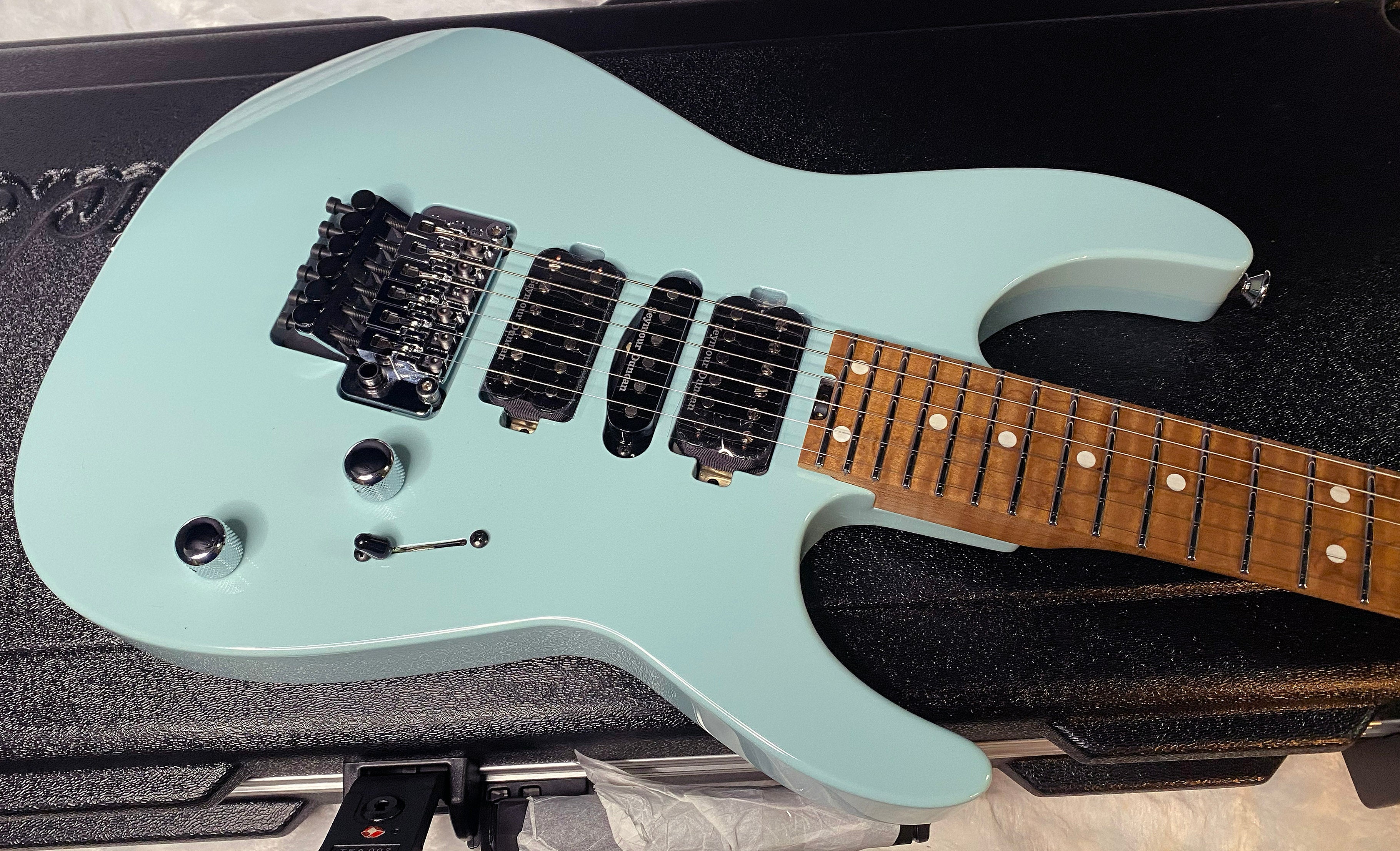 NEW ! Jackson Custom Shop Dinky HSH - Roasted Maple Neck & Fretboard - DK - Daphne Blue - Authorized Dealer - 7.7 lbs - G06969