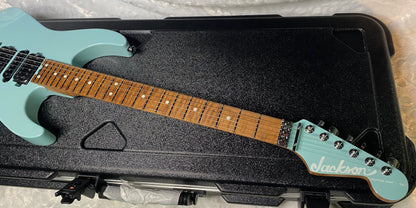 NEW ! Jackson Custom Shop Dinky HSH - Roasted Maple Neck & Fretboard - DK - Daphne Blue - Authorized Dealer - 7.7 lbs - G06969