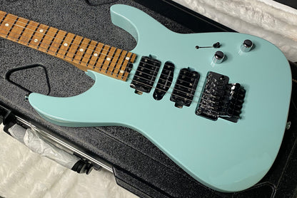 NEW ! Jackson Custom Shop Dinky HSH - Roasted Maple Neck & Fretboard - DK - Daphne Blue - Authorized Dealer - 7.7 lbs - G06969