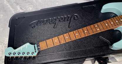 NEW ! Jackson Custom Shop Dinky HSH - Roasted Maple Neck & Fretboard - DK - Daphne Blue - Authorized Dealer - 7.7 lbs - G06969