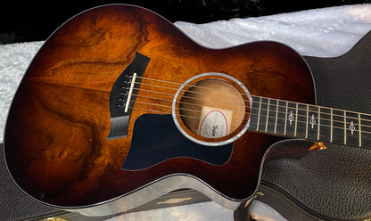 NEW! Taylor 222ce-K DLX Grand Concert Acoustic-Electric Guitar - Tobacco - 4.65lbs - Authorized Dealer - G06295