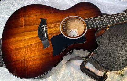 NEW! Taylor 222ce-K DLX Grand Concert Acoustic-Electric Guitar - Tobacco - 4.45lbs - Authorized Dealer - G06254
