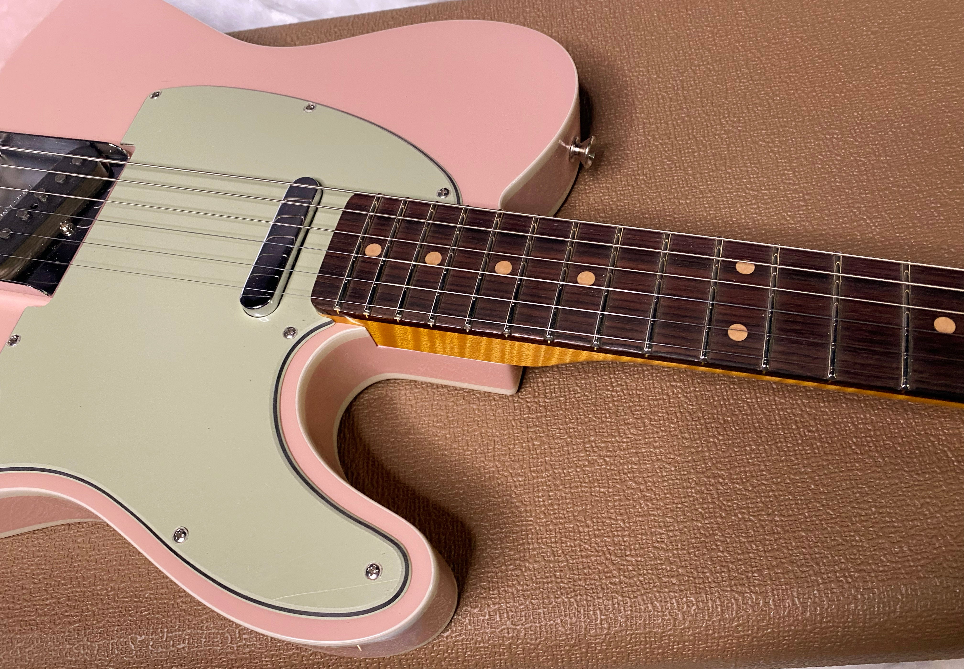 NEW! Fender Custom Shop Flamethrower Telecaster Custom - NOS - Modern Specs - Texas Special Pick-Ups - AAAA Flamed Neck - Shell Pink - Authorized Dealer - 7.6lbs - G06973