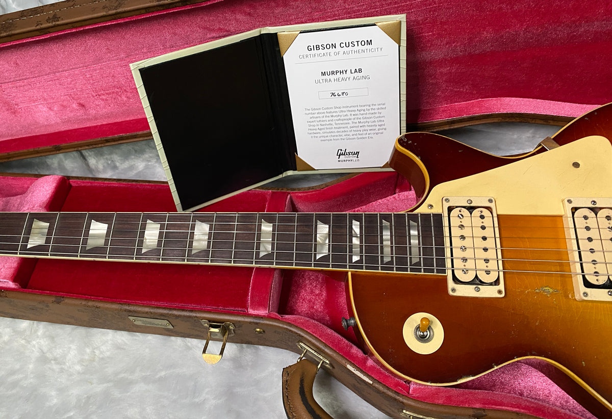 NEW! Gibson Custom 1957 Les Paul Standard Reissue - Refin Burst, Ultra Heavy Aged 2026 Limited Edition Collection - Only 8.3 lbs - IN-STOCK! - Authorized Dealer - G07679