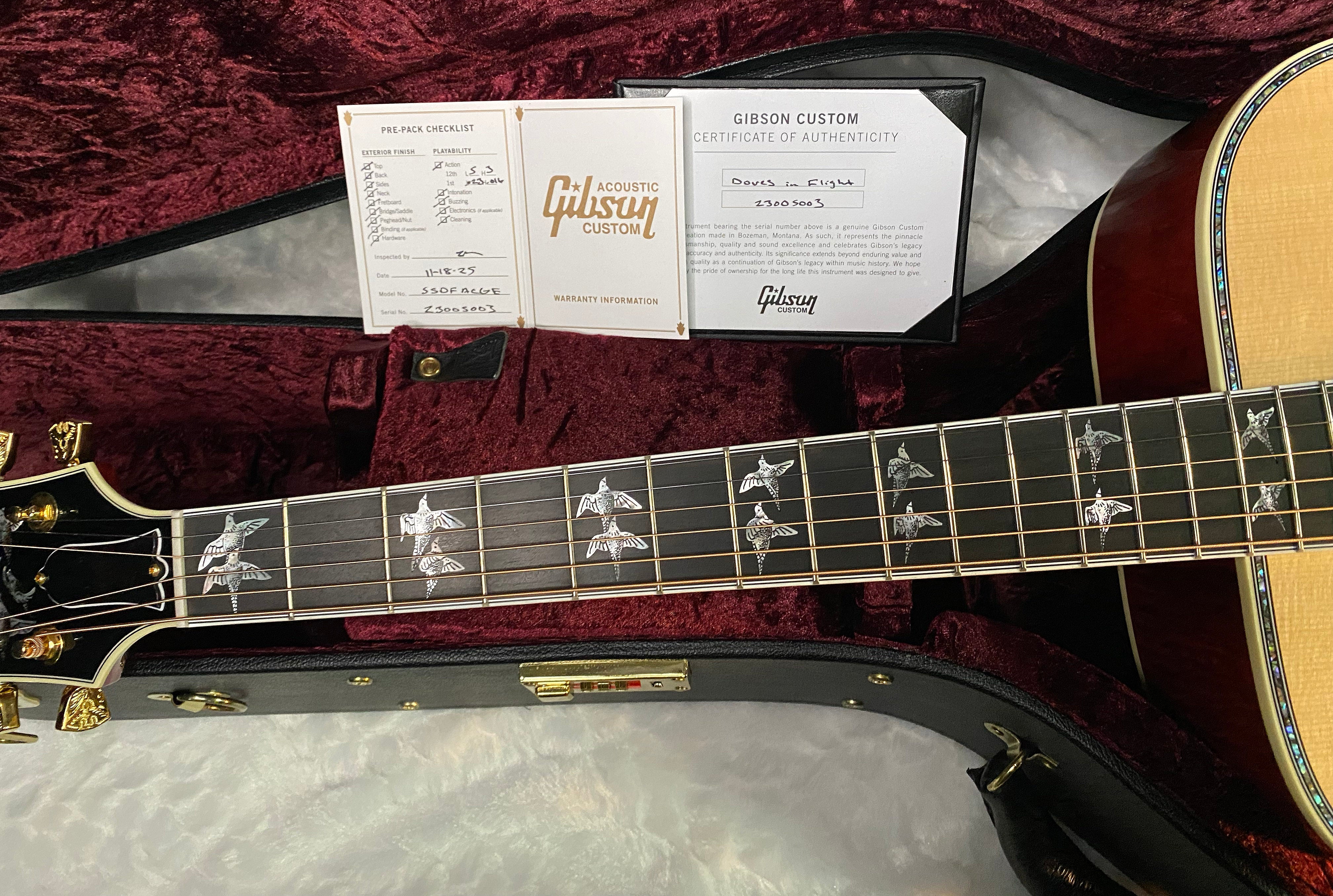 NEW! Gibson Custom Shop Dove - Doves In Flight - Authorized Dealer - 5.1 lbs - G06040