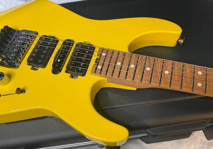 NEW ! Jackson Custom Shop Dinky HSH - Roasted Maple Neck & Fretboard - DK - Graffiti Yellow - Authorized Dealer - 8.1 lbs - G06967