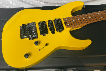 NEW ! Jackson Custom Shop Dinky HSH - Roasted Maple Neck & Fretboard - DK - Graffiti Yellow - Authorized Dealer - 8.1 lbs - G06967