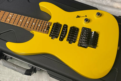 NEW ! Jackson Custom Shop Dinky HSH - Roasted Maple Neck & Fretboard - DK - Graffiti Yellow - Authorized Dealer - 8.1 lbs - G06967