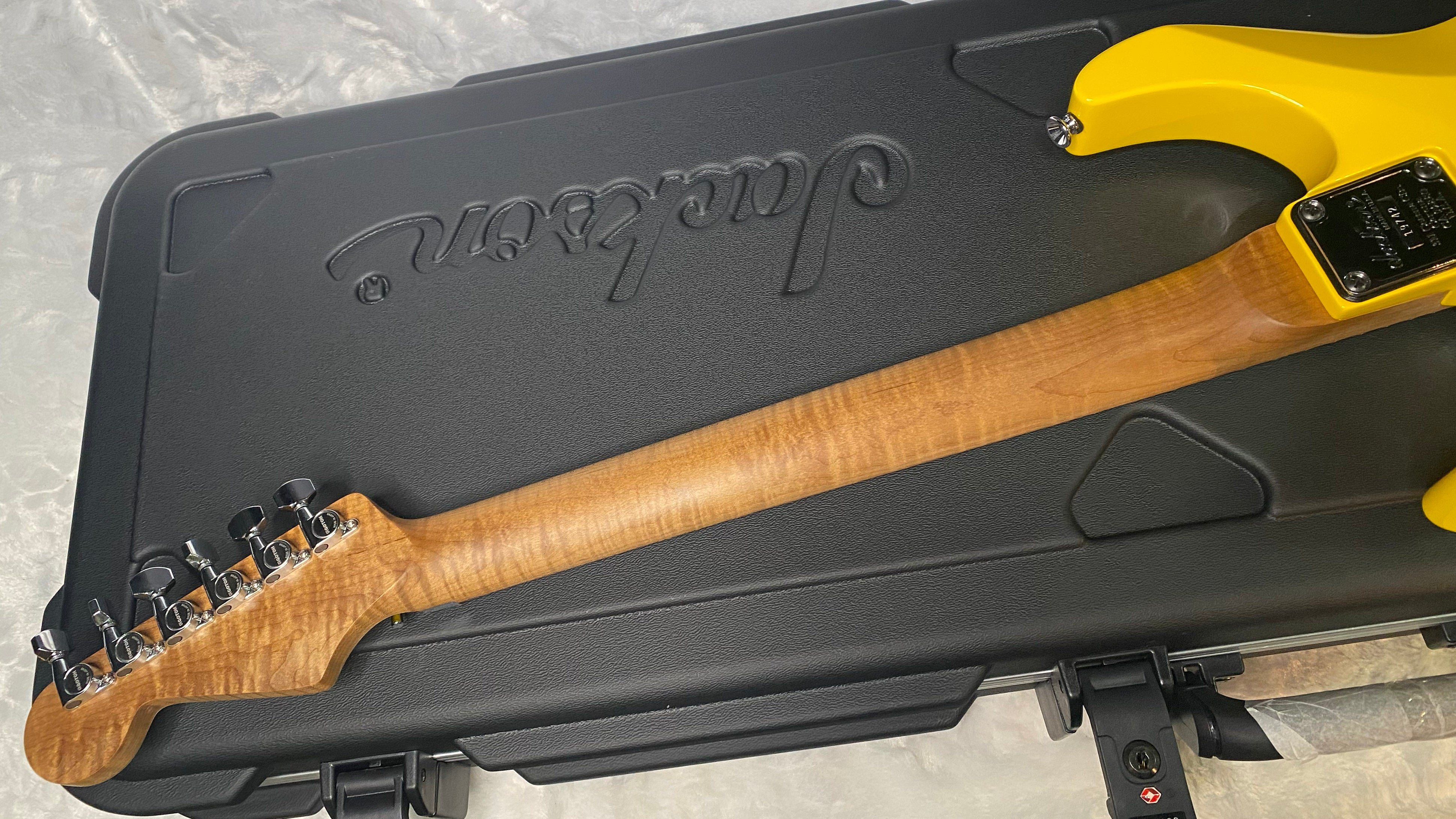 NEW ! Jackson Custom Shop Dinky HSH - Roasted Maple Neck & Fretboard - DK - Graffiti Yellow - Authorized Dealer - 8.1 lbs - G06967