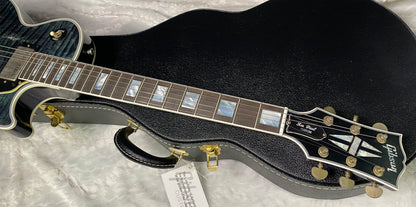NEW! Gibson Custom Les Paul Custom AAAA Figured Monster Maple Top - Nordic Blue, Heavy Aging - 8.5lbs - G067685