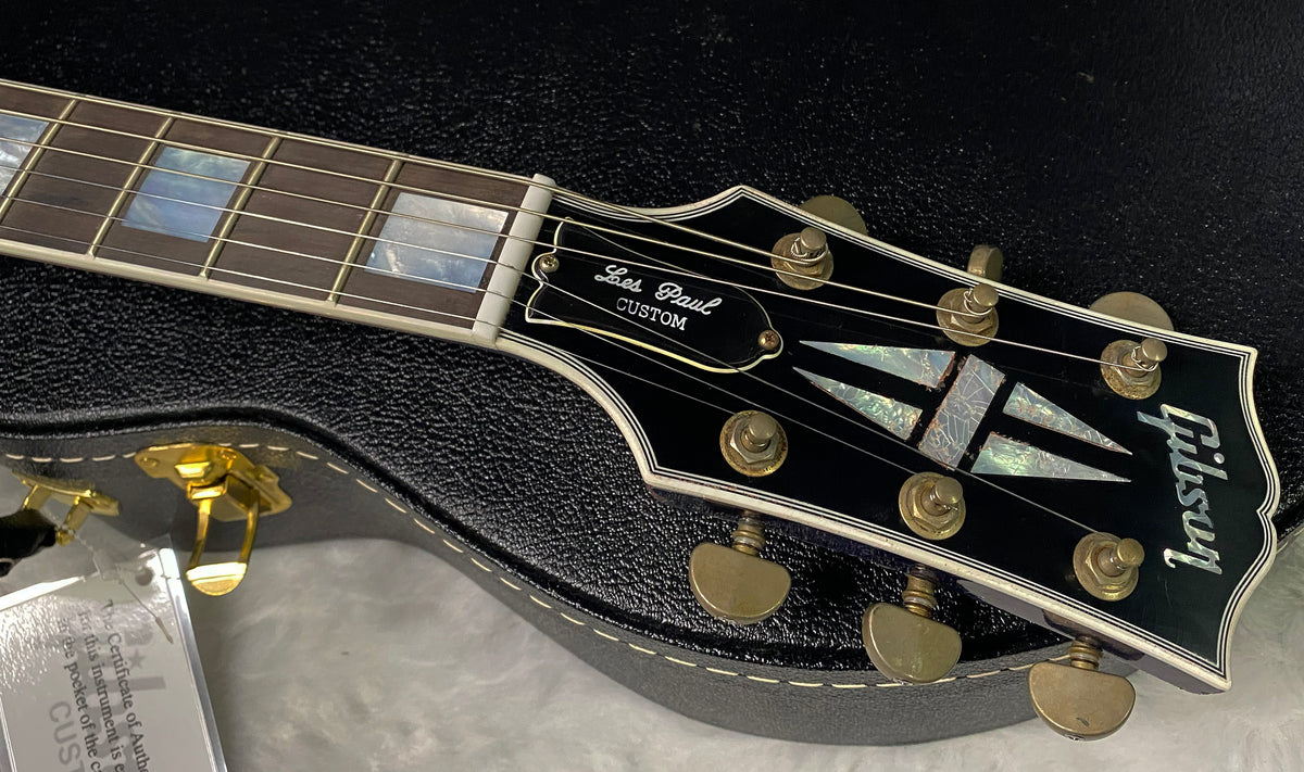 NEW! Gibson Custom Les Paul Custom AAAA Figured Monster Maple Top - Nordic Blue, Heavy Aging - 8.5lbs - G067685
