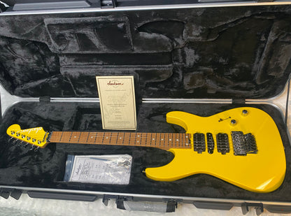 NEW ! Jackson Custom Shop Dinky HSH - Roasted Maple Neck & Fretboard - DK - Graffiti Yellow - Authorized Dealer - 8.1 lbs - G06967