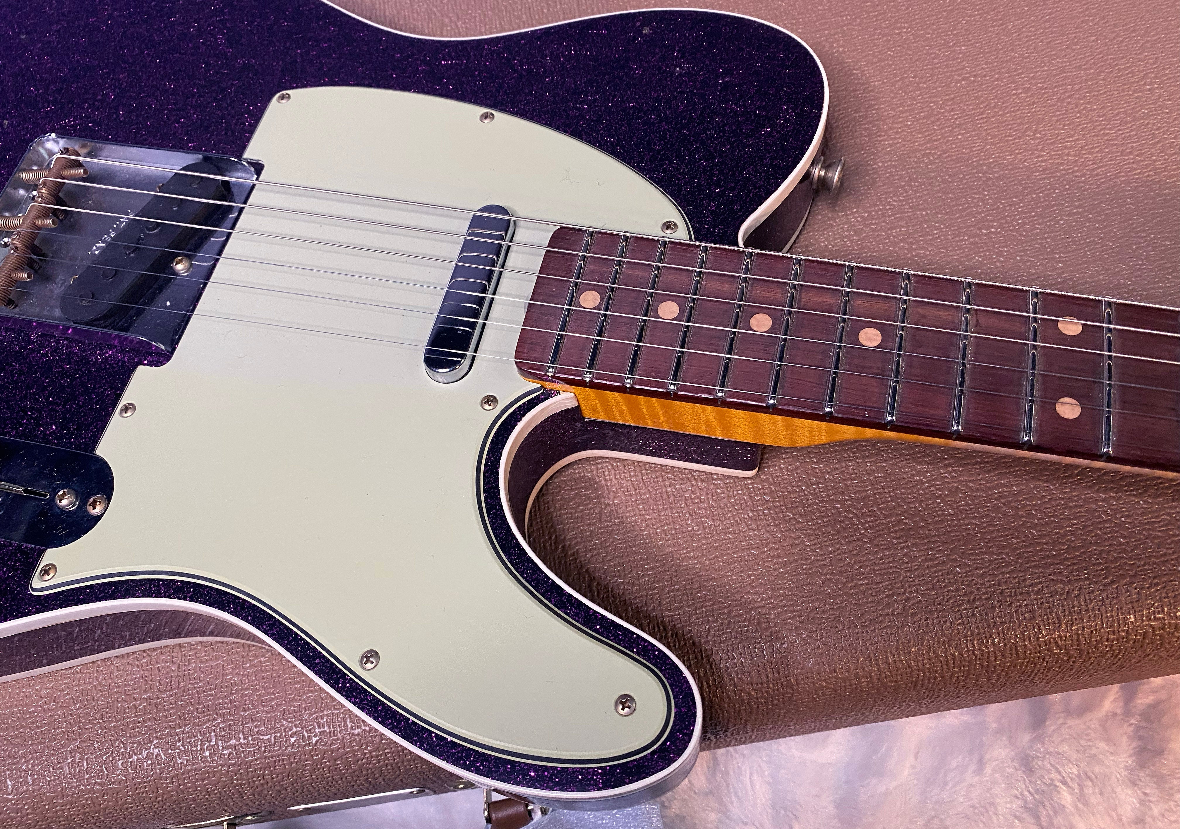 NEW! Fender Custom Shop Flamethrower Telecaster Custom - Journeyman Relic - Modern Specs - Texas Special Pick-Ups - AAAA Flamed Neck - Magenta Sparkle - Authorized Dealer - 7.5lbs - G06972