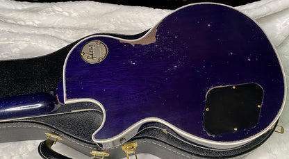 NEW! Gibson Custom Les Paul Custom AAAA Figured Monster Maple Top - Nordic Blue, Heavy Aging - 8.5lbs - G067685