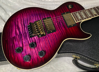 NEW! Gibson Custom Les Paul Axcess Standard Figured Top Floyd Rose Electric Guitar - Greatest Hits II - Authorized Dealer - Tri-Berry Burst - WOW! 8.45lbs - G07676