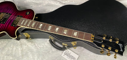 NEW! Gibson Custom Les Paul Axcess Standard Figured Top Floyd Rose Electric Guitar - Greatest Hits II - Authorized Dealer - Tri-Berry Burst - WOW! 8.45lbs - G07676