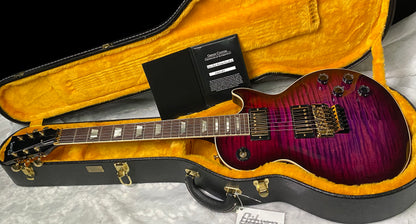 NEW! Gibson Custom Les Paul Axcess Standard Figured Top Floyd Rose Electric Guitar - Greatest Hits II - Authorized Dealer - Tri-Berry Burst - WOW! 8.45lbs - G07676