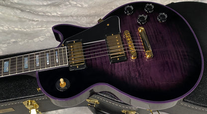 NEW! Gibson Dealer Select Custom Shop Les Paul Custom Purple Widow AAA Figured Flame Top - Authorized Dealer - 9.9 lbs - G07675