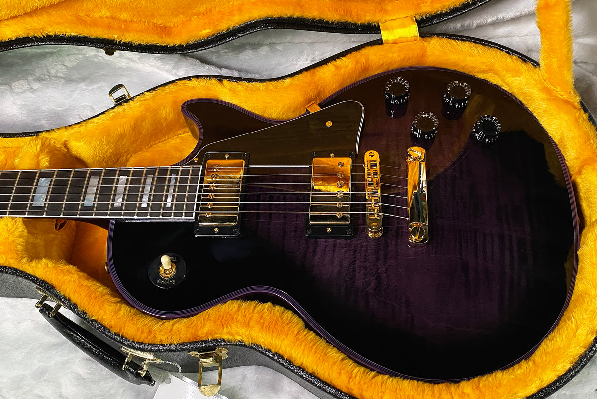 NEW! Gibson Dealer Select Custom Shop Les Paul Custom Purple Widow AAA Figured Flame Top - Authorized Dealer - 9.9 lbs - G07675