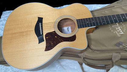NEW! Taylor 214ce-K Koa Grand Auditorium Acoustic-Electric Guitar Natural Finish - 4.4lbs - Authorized Dealer - G06282