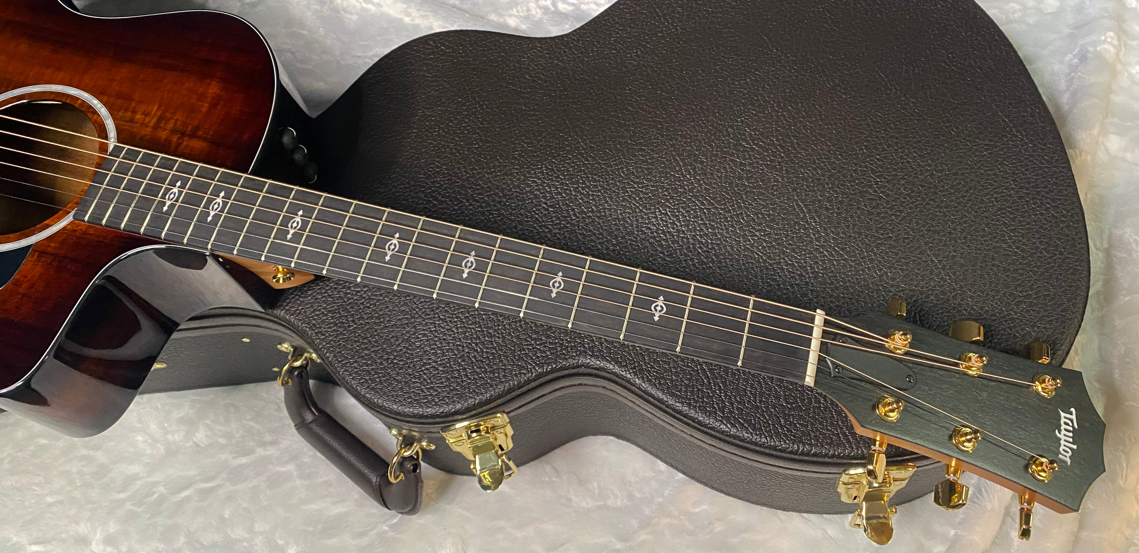 NEW! Taylor 224ce-K DLX Grand Auditorium Acoustic-Electric Guitar - Tobacco - 4.9lbs - Authorized Dealer - G06243