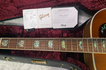 NEW! ! Gibson Custom Acoustic SJ-200 Elegant Koa Acoustic-Electric Guitar - Honey Burst - Authorized Dealer - 5.25 lbs - G07704