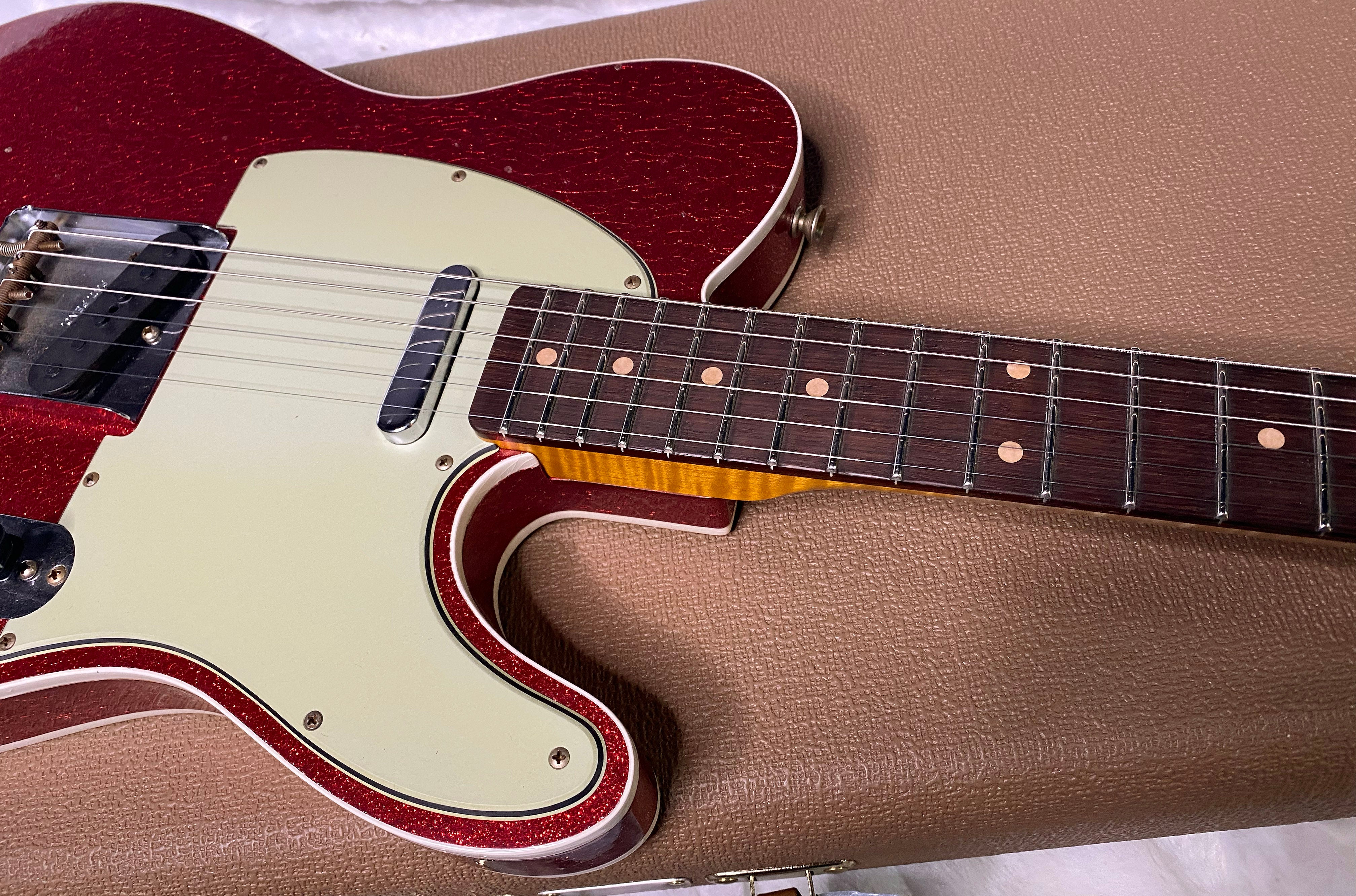 NEW! Fender Custom Shop Flamethrower Telecaster Custom - Journeyman Relic - Modern Specs - Texas Special Pick-Ups - AAAA Flamed Neck - Red Sparkle - Authorized Dealer - 7.4lbs - G06976