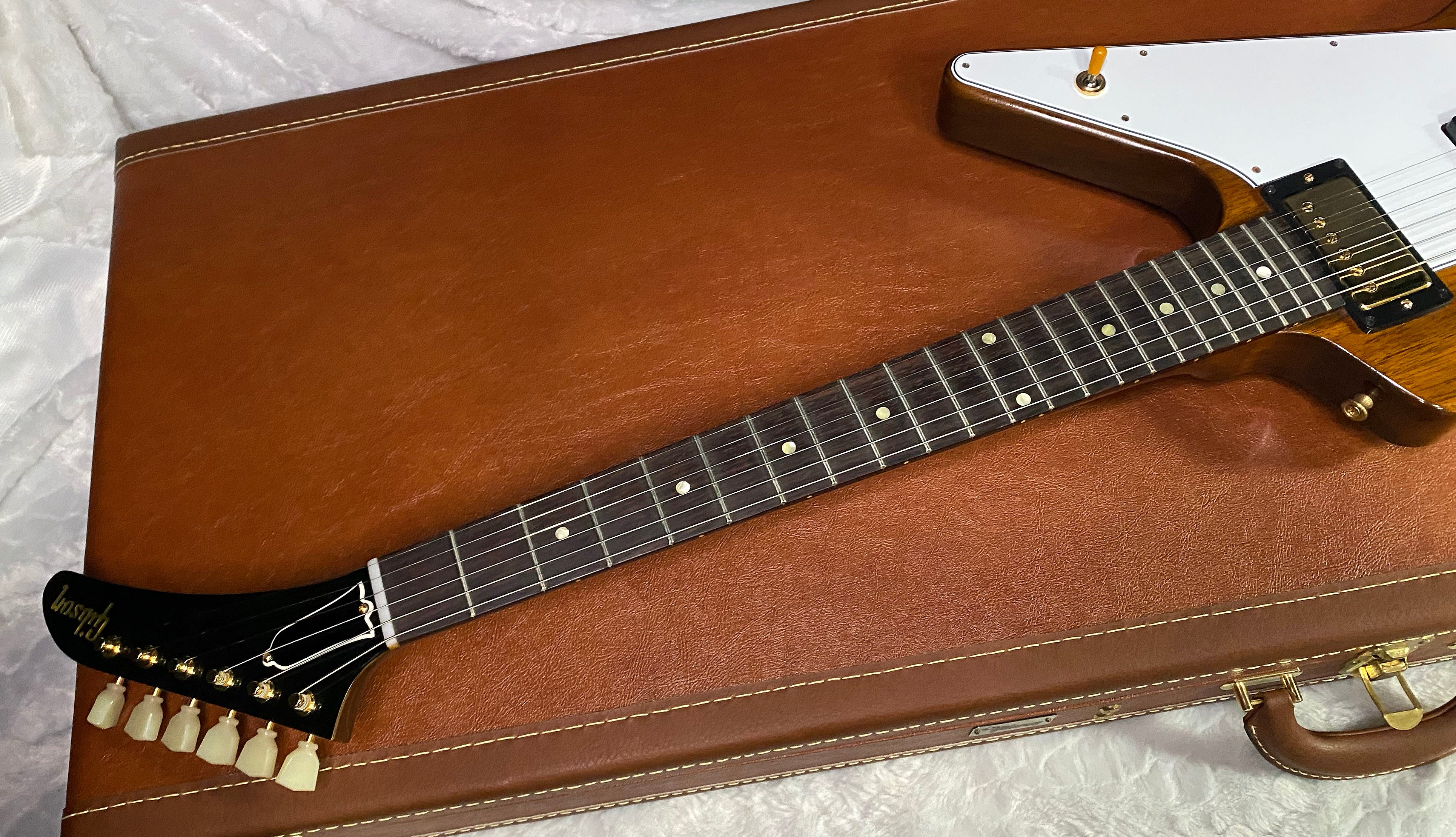 NEW! Gibson Custom 1958 Mahogany Explorer Reissue Electric Guitar - Antique Natural, VOS - Authorized Dealer - Only 7.9lbs - G07667