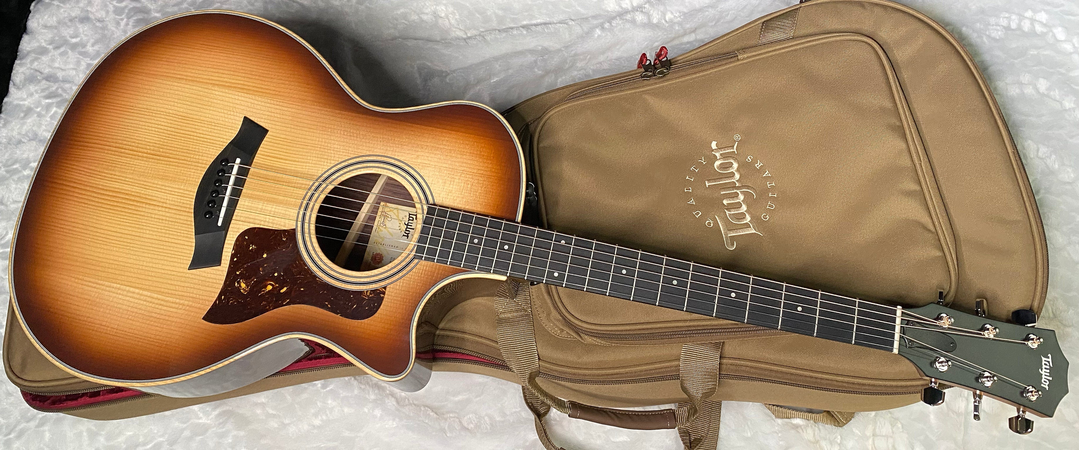 NEW! Taylor 414ce Studio Acoustic-Electric Guitar - Shaded Edgeburst - 4.7lbs - Authorized Dealer - G06207