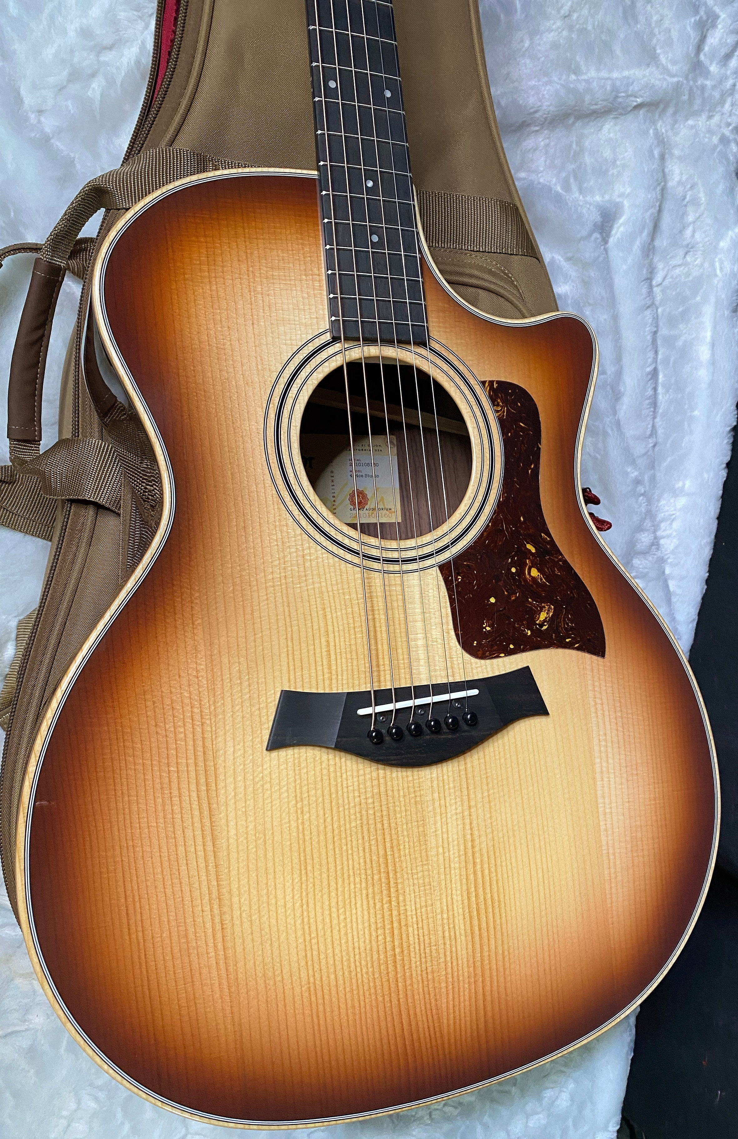 NEW! Taylor 414ce Studio Acoustic-Electric Guitar - Shaded Edgeburst - 4.7lbs - Authorized Dealer - G06207