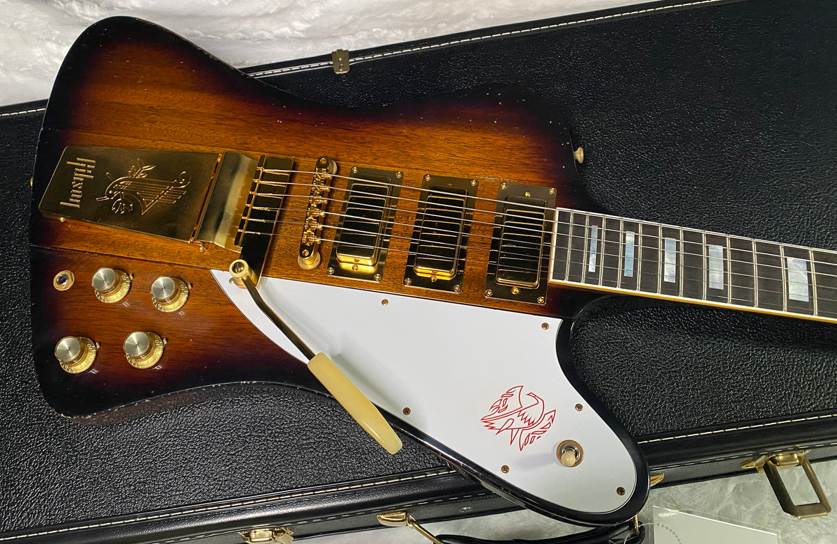 NEW! Gibson Custom 1963 Firebird VII Maestro - Electric Guitar - Vintage Sunburst Murphy Lab Light Aged - Gold Hardware - Custom Shop - 8.6lbs - Authorized Dealer - G07669