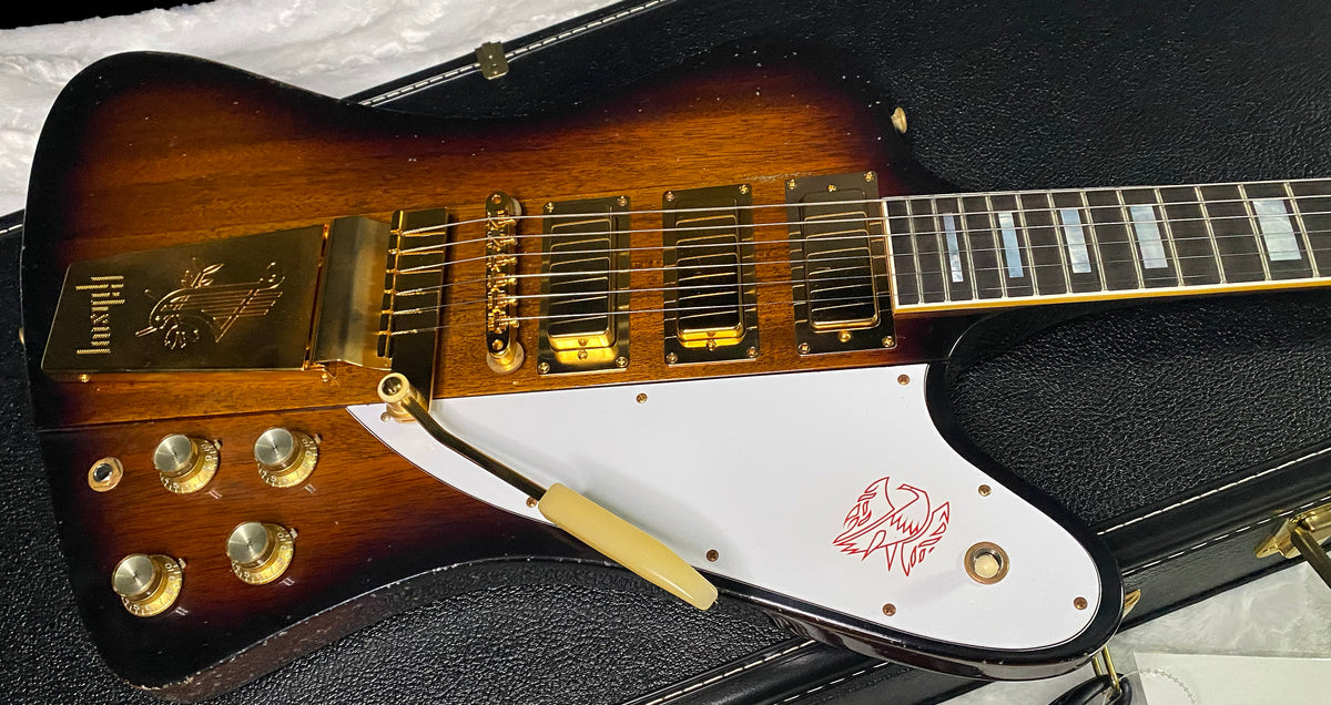 NEW! Gibson Custom 1963 Firebird VII Maestro - Electric Guitar - Vintage Sunburst Murphy Lab Light Aged - Gold Hardware - Custom Shop - 8.6lbs - Authorized Dealer - G07669