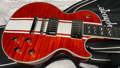 NEW! Epiphone Futura Les Paul Custom - AAAA Flame Top - Rally Red Gloss - Limited Edition - Deluxe Gig Bag - 7.9 lbs - Authorized Dealer - G07692