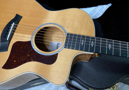 Taylor 214ce-K DLX Koa Grand Auditorium Acoustic-Electric Guitar Natural Finish - 4.65lbs - Authorized Dealer - G06230