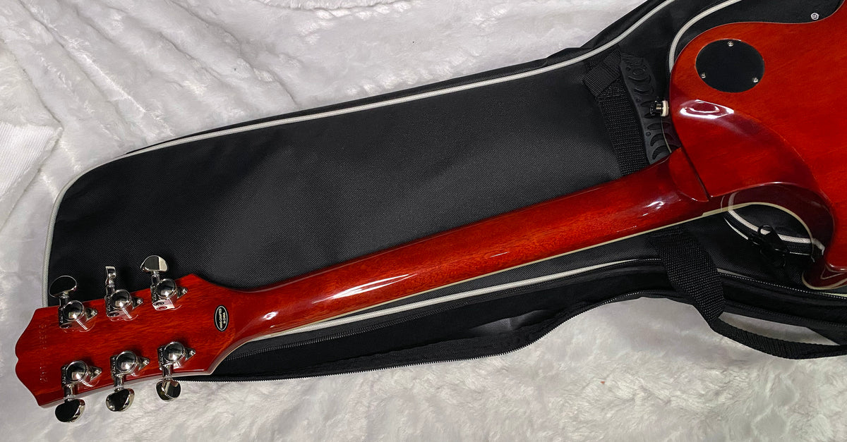 NEW! Epiphone Futura Les Paul Custom - AAAA Flame Top - Rally Red Gloss - Limited Edition - Deluxe Gig Bag - 7.9 lbs - Authorized Dealer - G07692